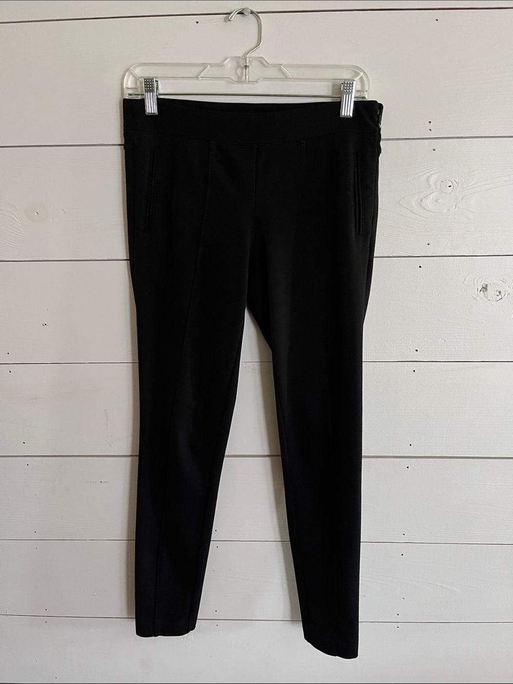Express Black Ponte Slim Stretch Pants